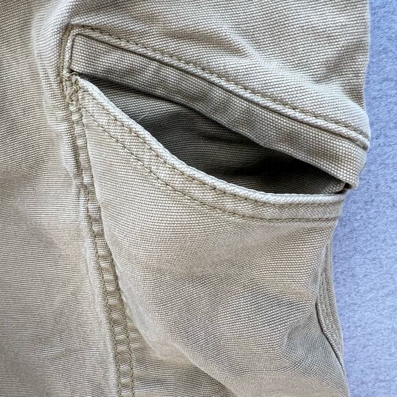 Carhartt Khaki Pants Men's 38x32 Tan Relaxed Fit Straight Leg Work Heavy Duty - Picture 14 of 16